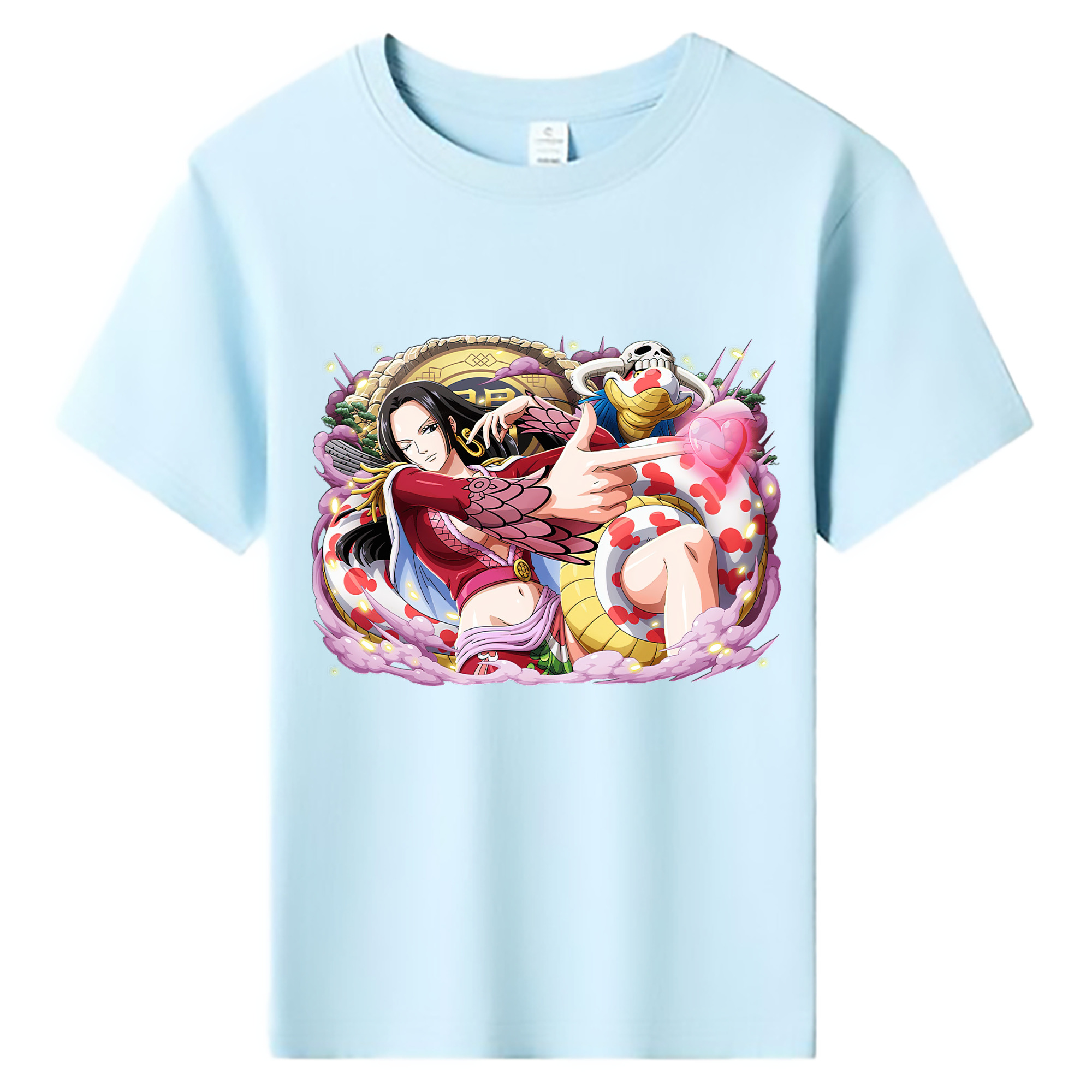ワンピース ボア・ハンコック ONE PIECE Boa·Hancock 綿100％キッズTシャツ（フロントプリント）